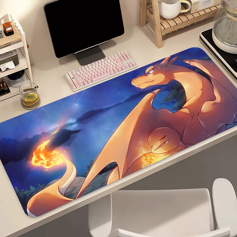 Keyboard Tenkeyless - Anime Mouse Pad Pokemon Charizard Kawaii