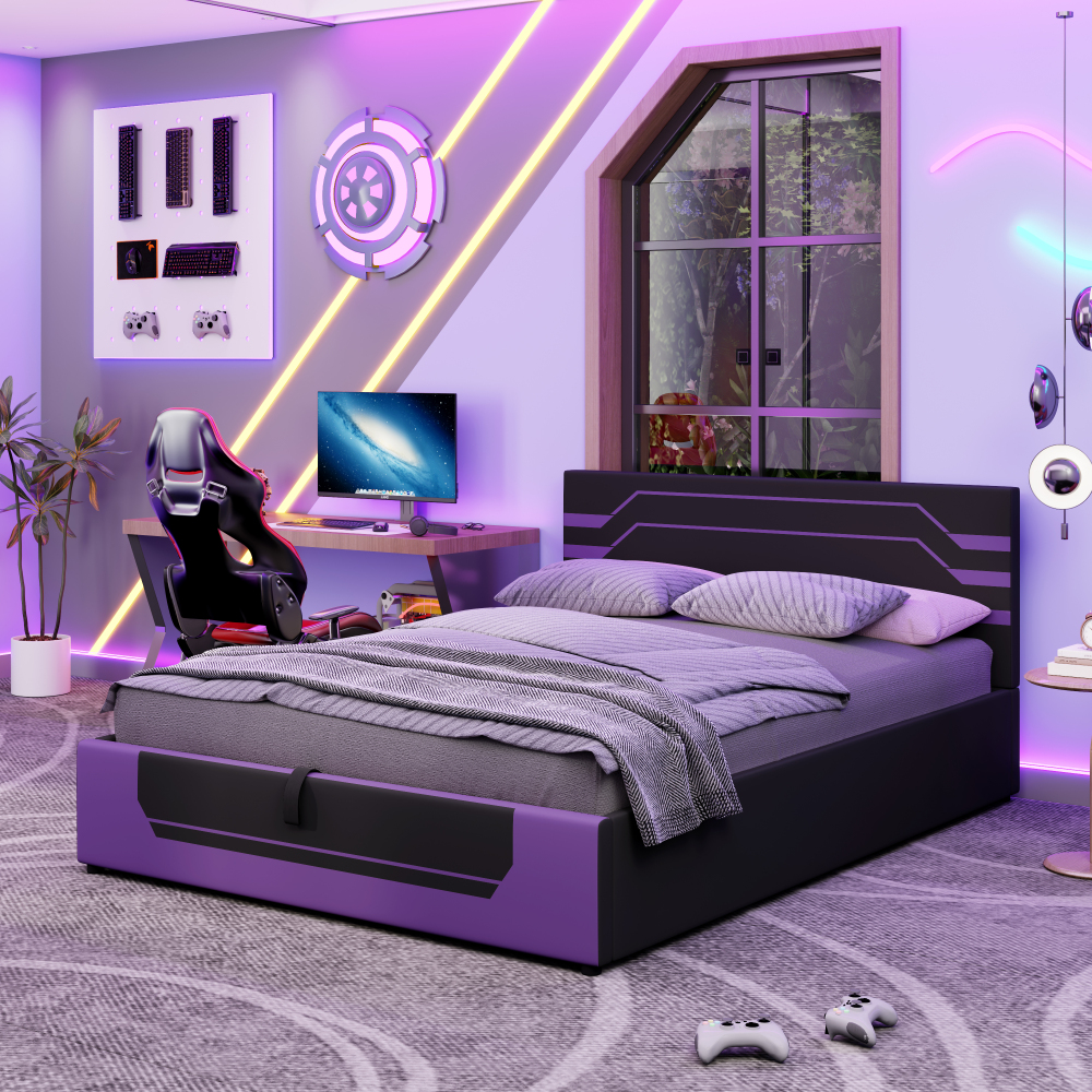 Esports Gaming Bed - Queen Size Hydraulic Storage Gaming Bed