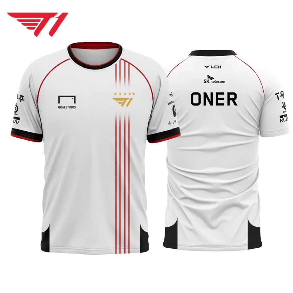 Esports Gaming League - T1 Esports Jersey – White &