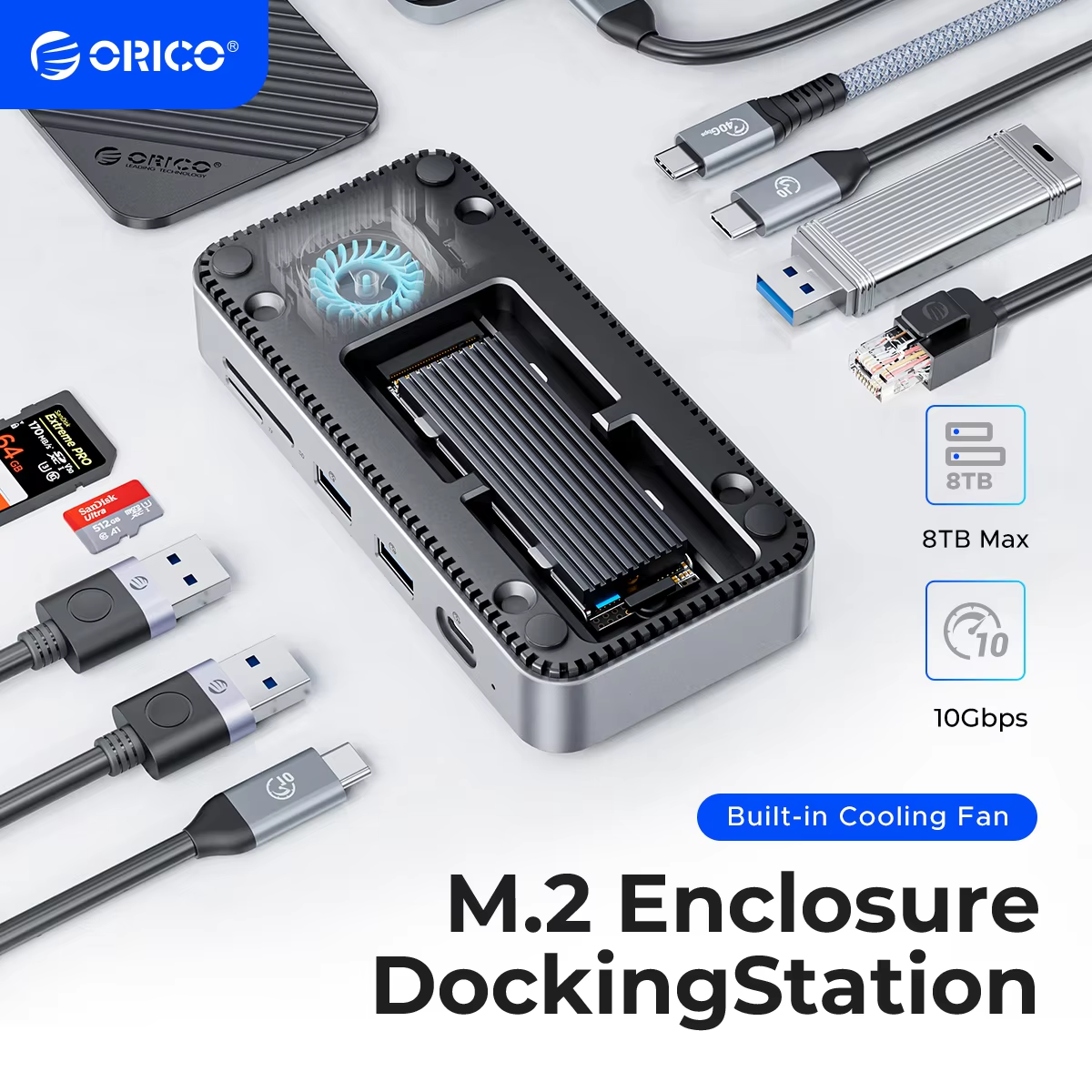 Esports Gaming Hub - ORICO USB C Display Hub 10Gbps