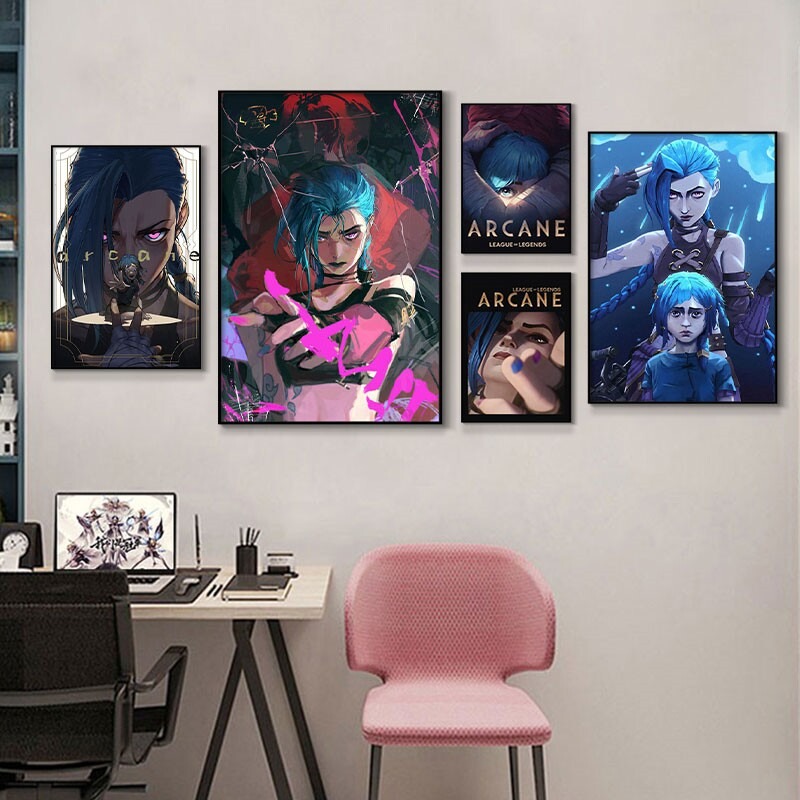 Gaming Esports Esports - Arcane Jinx Close-Up Poster Unframed Canvas