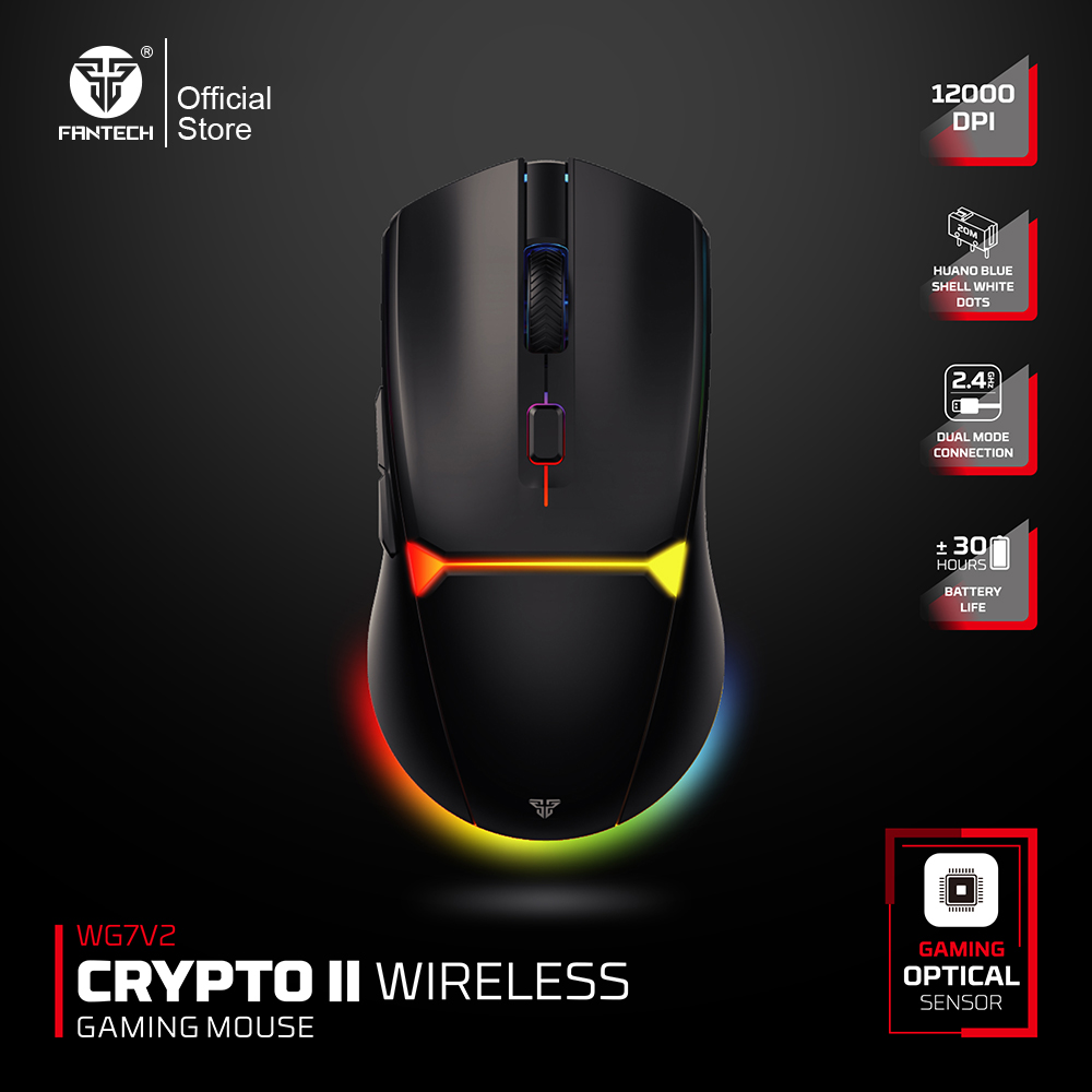 Esports Gaming Mice - FANTECH CRYPOT II WG7v2 Wireless Gaming