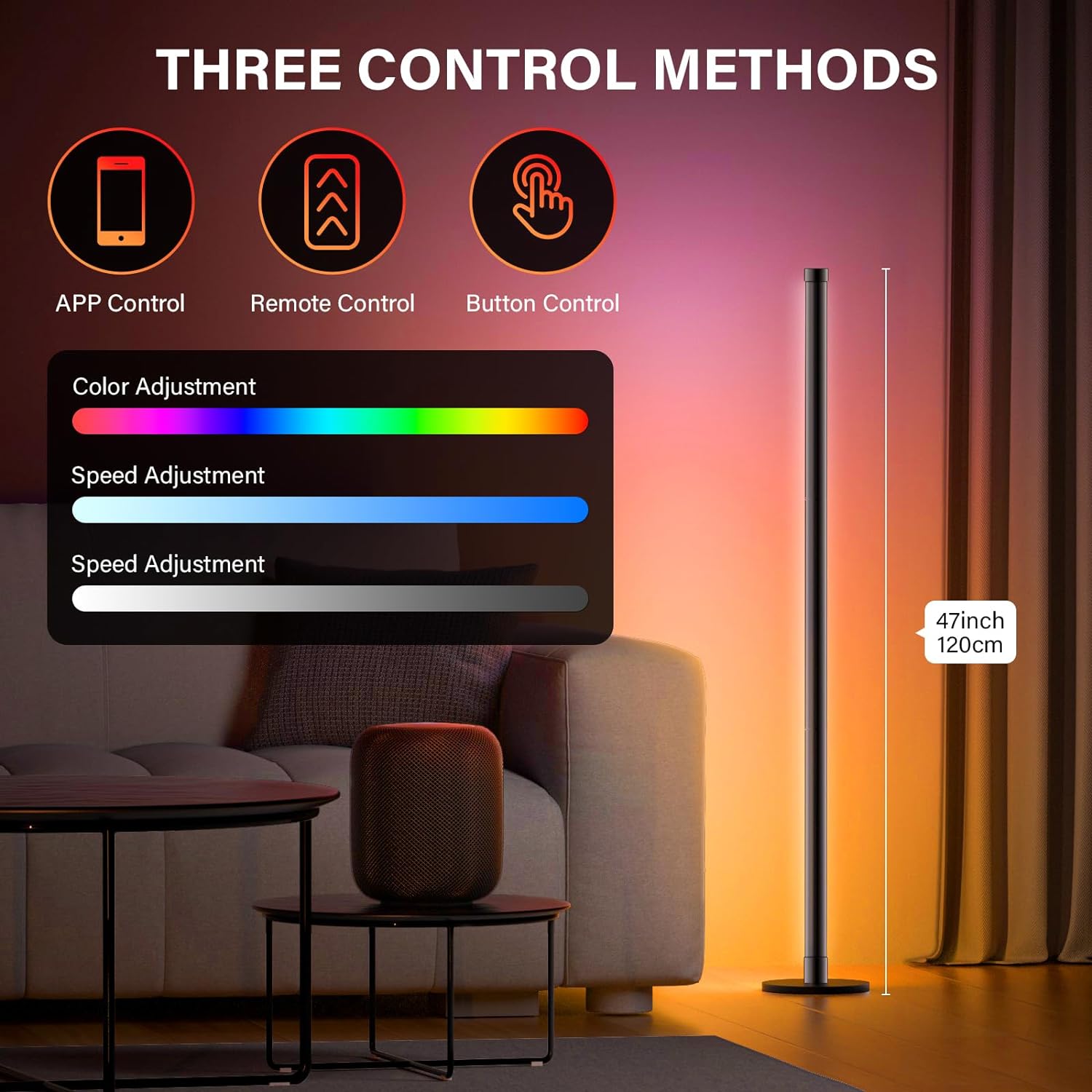 RGBIC Corner Floor Lamp  Smart – Esports Gaming Bed Bewertung und Preis