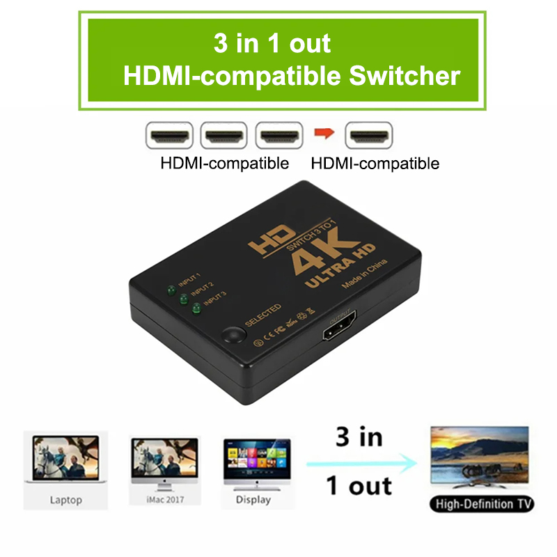 3 in 1 HDMI-compatible Switch  – Esports Gaming Hub Bewertung und Preis