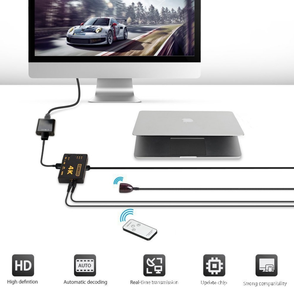 4K HDMI-compatible Switch Spli – Esports Gaming Hub Bewertung und Preis