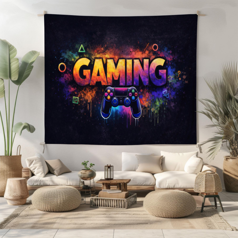 VIKAMA Gaming Tapestry Neon Ga – Esports Gaming Controller Bewertung und Preis