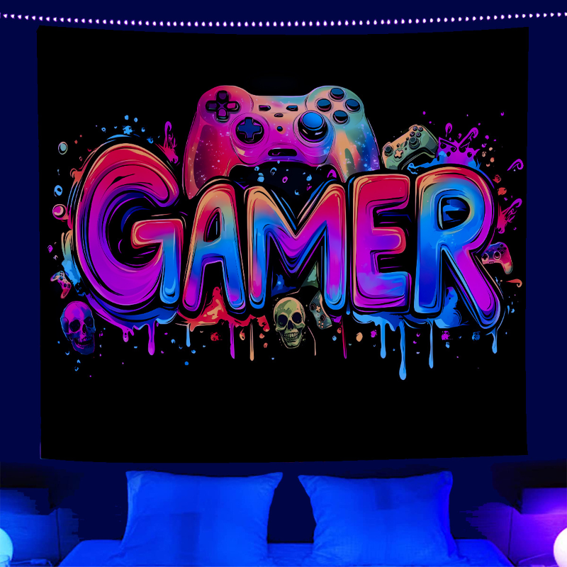 VIKAMA Gaming Tapestry Neon Ga – Esports Gaming Controller Bewertung und Preis