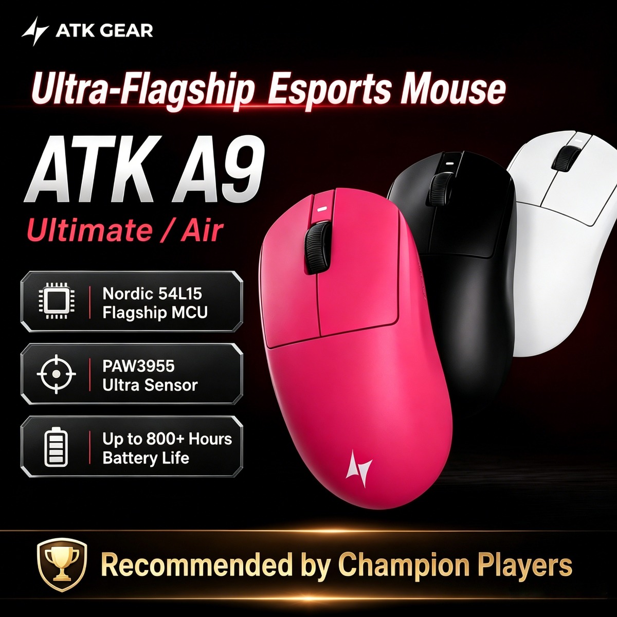 ATK Gaming Mouse DragonFly A9  – Esports Gaming Mice Bewertung und Preis