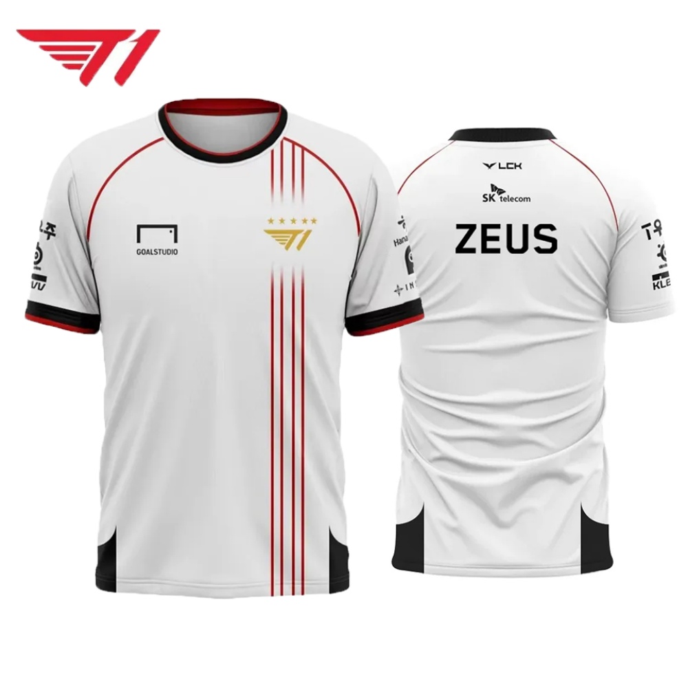T1 Esports Jersey – White & Re – Esports Gaming League Bewertung und Preis