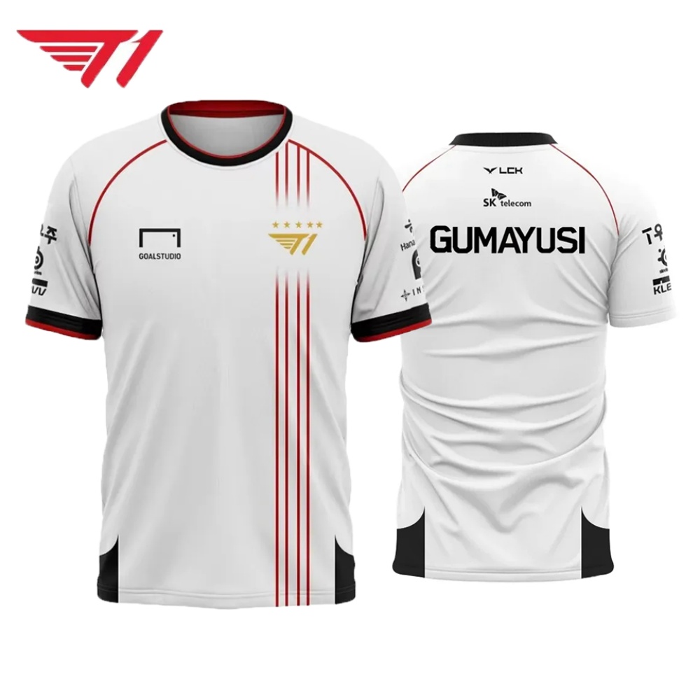 T1 Esports Jersey – White & Re – Esports Gaming League Bewertung und Preis