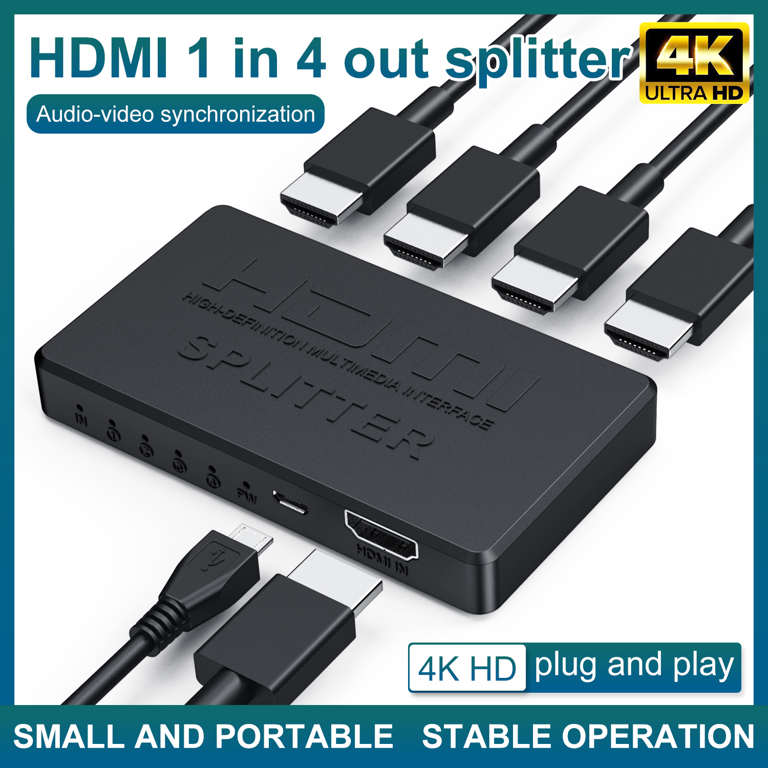 1 in 4 Out HDMI-Compatible Spl – Esports Gaming Hub Bewertung und Preis