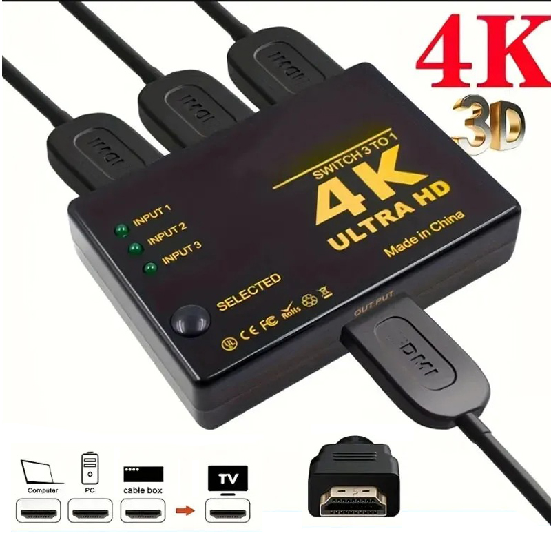 HDMI-compatible Switch 4K Swit – Esports Gaming Hub Bewertung und Preis