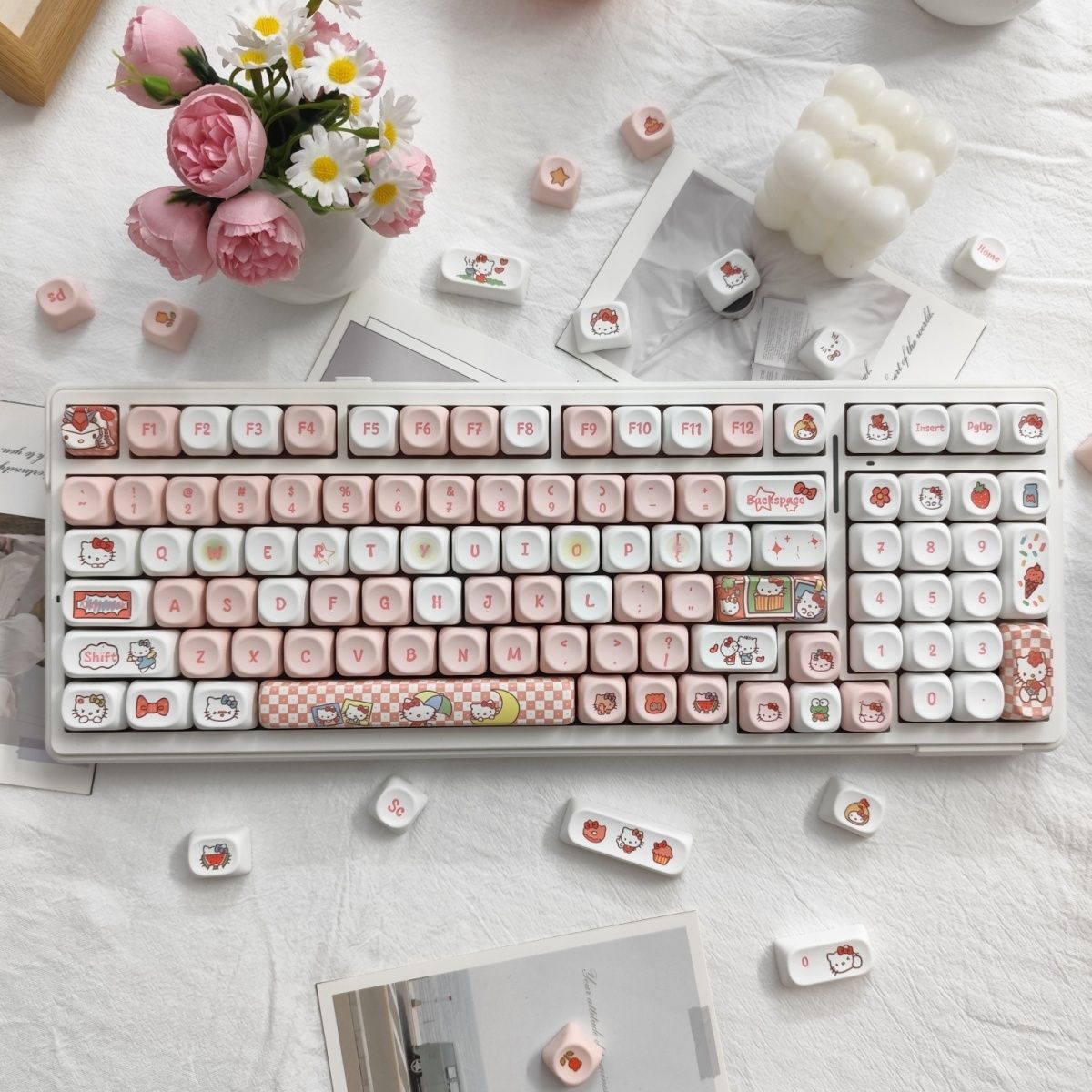 Anime Sanrio Hello Kitty Keyca – Keyboard Tenkeyless Bewertung und Preis