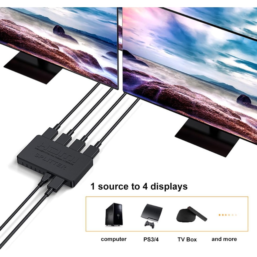 4K HDMI Splitter 1 in 4 Hub Ou – Esports Gaming Hub Bewertung und Preis