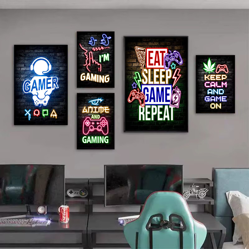1pc frameless Canvas Painting  – Gaming Esports Esports Bewertung und Preis