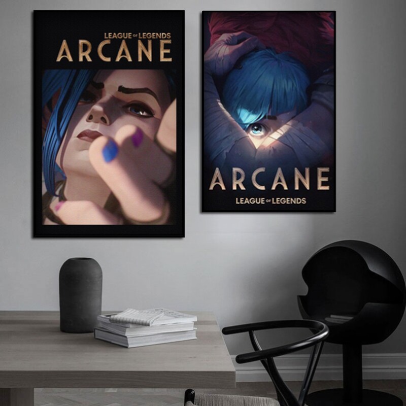 Arcane Jinx Close-Up Poster Un – Gaming Esports Esports Bewertung und Preis