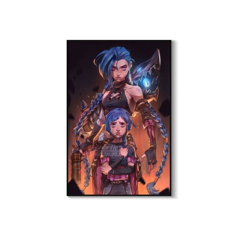 Arcane Jinx Close-Up Poster Un – Gaming Esports Esports Bewertung und Preis