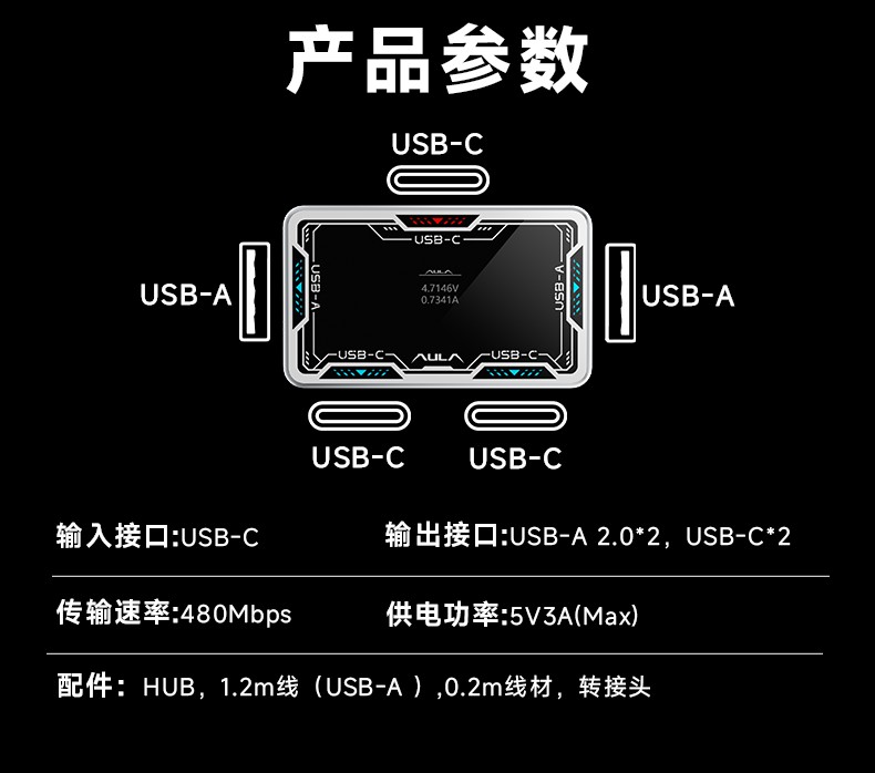 AULA USB Hub 8K Desktop Dockin – Esports Gaming Hub Bewertung und Preis