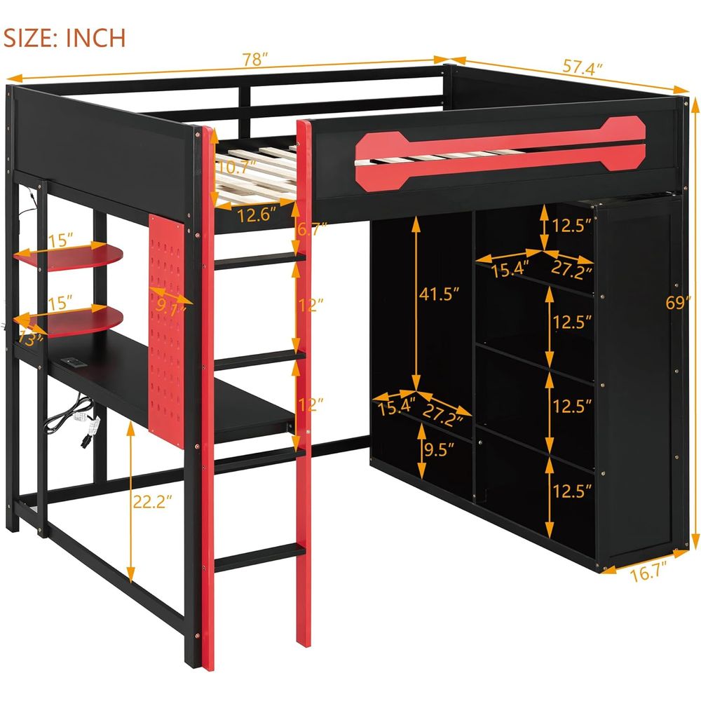 Wood ull Size Gaming Lot Bed w – Esports Gaming Bed Bewertung und Preis