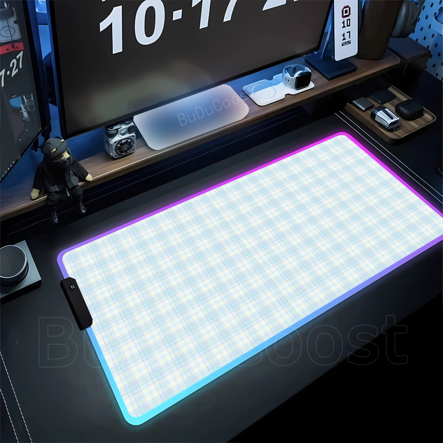 RGB HD Plaid Pattern Mousepad  – Esports Gaming Cabinet Bewertung und Preis