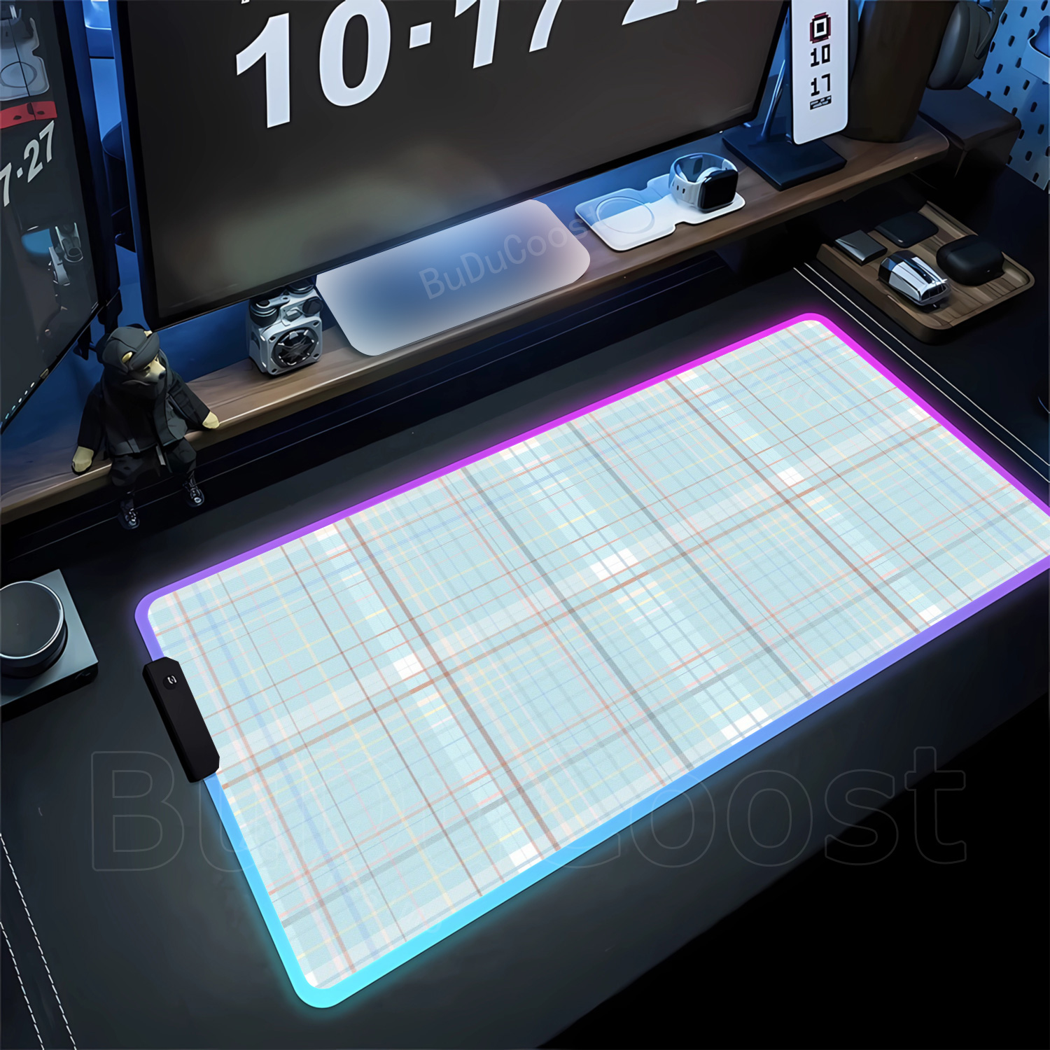 RGB HD Plaid Pattern Mousepad  – Esports Gaming Cabinet Bewertung und Preis