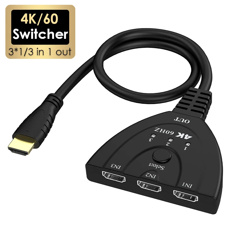 4K 60Hz 3D Mini 3 Port HD Swit – Esports Gaming Hub Bewertung und Preis