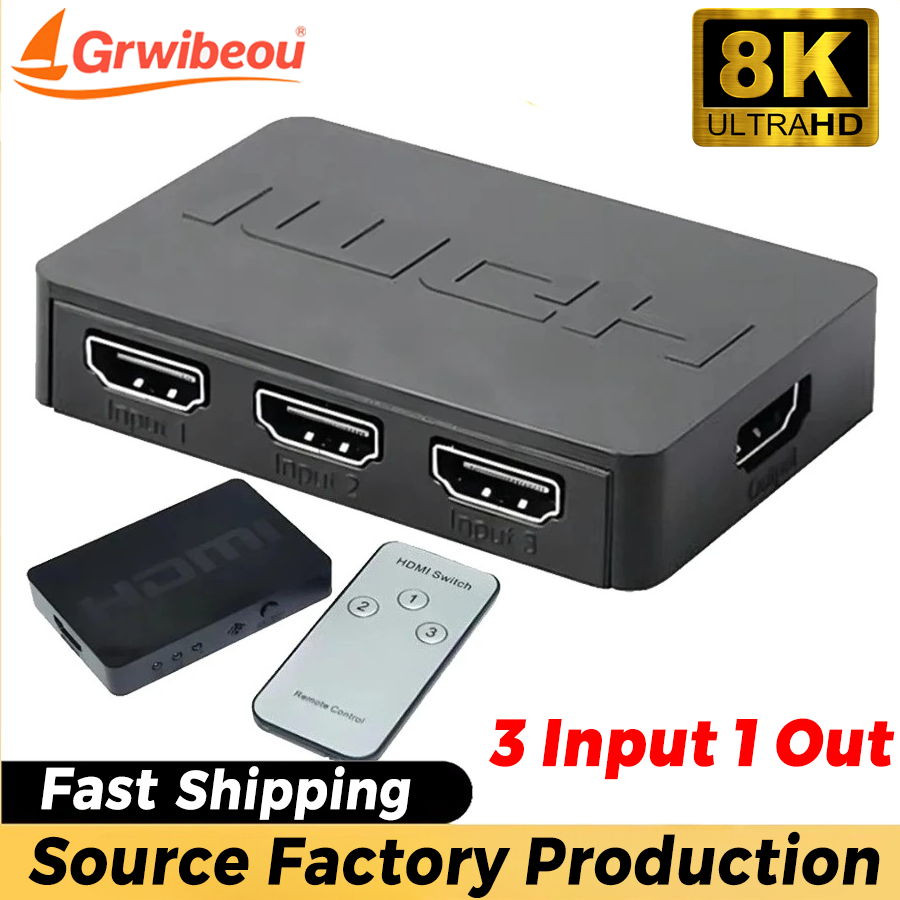 3 Ports HDMI-Compatible Switch – Esports Gaming Hub Bewertung und Preis