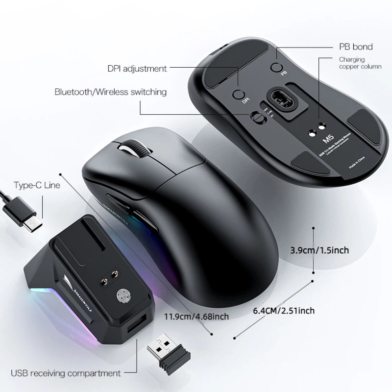 SMAILWOLF M5 Bluetooth Wireles – Esports Gaming Laptop Bewertung und Preis
